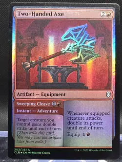 Two-Handed Axe #203 Battle for Baldur's Gate Foil Uncommon - Image 1