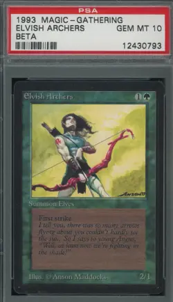 Beta Elvish Archers Limited Edition Magic the Gathering MTG PSA 10 - Image 1