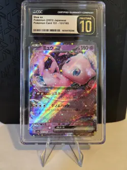 Mew ex (151/165) CGC Pristine 10 (2023) Japanese Pokemon Scarlet & Violet - Image 1