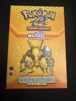 Pokemon OPENED Expedition Base Set Echo Theme Deck Vintage 2002 + Protector - NM 76930179666 - Image 1