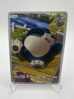 Pokemon TCG Pocket Snorlax Holographic Illustration Rare - Fan Art - Image 1