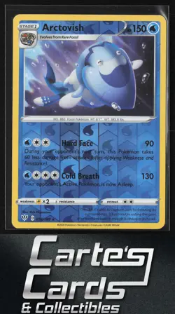 Arctovish 2020 Pokemon SWSH03: Darkness Ablaze #054/189 Reverse Holo Rare - Image 1