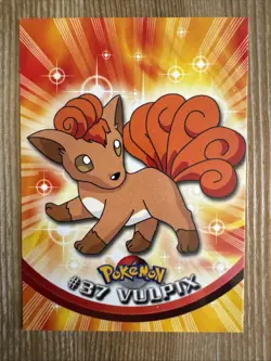 Vulpix #37 Topps Series 1 Non-Holo Black Logo Pokemon TCG NM - Image 1