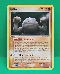 Pokemon EX Delta Species NEAR MINT Condition Ditto Geodude 62/113 Nintendo 2005 - Image 1