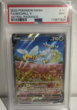 Pokemon Beedrill V Astral Radiance Full Alt Art #161 PSA 9 Mint - Image 1