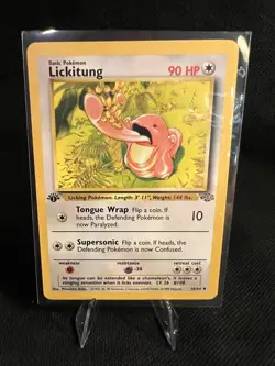 1999 Pokemon TCG Jungle Set Lickitung 1st Edition #38/64 - Image 1