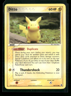 2005 Pokemon Ditto - (Pikachu) 063/113 Delta Species Regular MP - Image 1