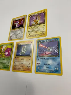 First Edition Pokemon Team Rocket Lot Koffing Rattata Golduck Machop Jolteon - Image 2