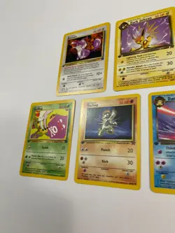 First Edition Pokemon Team Rocket Lot Koffing Rattata Golduck Machop Jolteon - Image 3