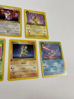 First Edition Pokemon Team Rocket Lot Koffing Rattata Golduck Machop Jolteon - Image 5
