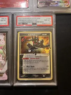 2021 Pokemon S&W Celebrations Greninja Gold Star Promo PSA 8 SWSH144 - Image 1