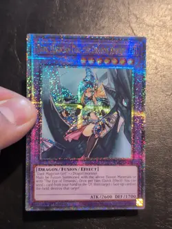 Yu-Gi-Oh QUARTER CENTURY DARK MAGICIAN GIRL THE DRAGON KNIGHT RA03-EN258 1ST NM - Image 3