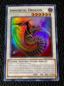 Immortal Dragon DIFO-EN041 Yugioh 1st Edition Super Rare - Image 1