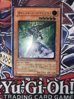 Yugioh! Japanese Silent Swordsman LV5 FET-JP008 Ultimate Rare LP+ Very Nice - Image 1
