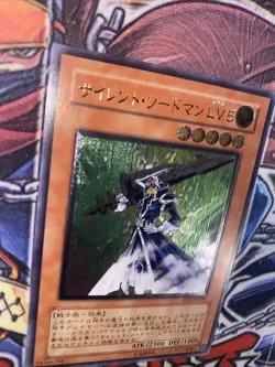 Yugioh! Japanese Silent Swordsman LV5 FET-JP008 Ultimate Rare LP+ Very Nice - Image 4