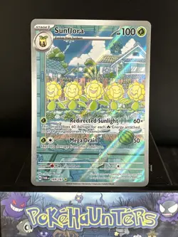 Pokemon Card Sunflora 169/167 Twilight Masquerade Illustration Rare Near Mint - Image 1