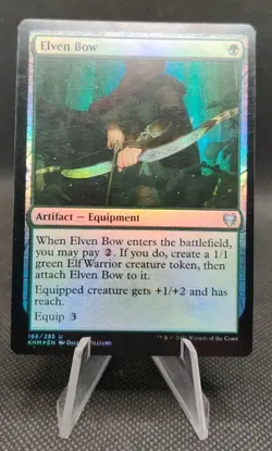 Elven Bow 166/526 FOIL Kaldheim MTG Magic The Gathering Card - Image 1