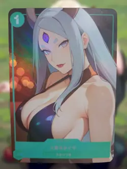 Kaguya Otsutsuki Naruto Sexy Bikini Girl Anime Lewd Waifu Doujin Goddess Card - Image 1