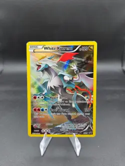 White Kyurem XY81 Black Star Promo Full Art Pokemon Card MP IR TCG MP - Image 1