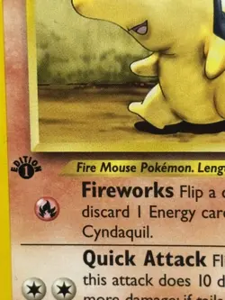 Pokemon TCG Cyndaquil Neo Genesis 1ST Edition Common Card 57/111 LP Vintage - Image 2