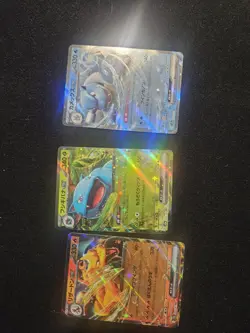 Charizard, Venusaur, Blastoise ex 151 Japanese Setof3cards AI scanned PSA 10's - Image 1