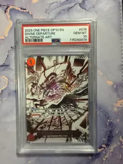 One Piece Card Game OP10 Royal Blood Divine Departure Alt Art PSA Gem Mint 10 - Image 1
