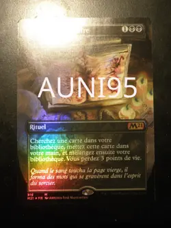 mtg magic grim tutor FOIL extended borderless FRENCH vf fr precepteur sinistre - Image 1