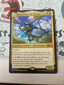 Nicol Bolas, the Ravager / Nicol Bolas, the Arisen Core Set 2019 Magic MTG - Image 1
