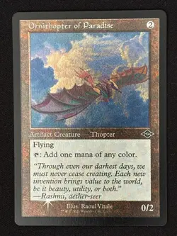 1x MTG Ornithopter of Paradise (Retro Frame) (Foil Etched) - (MH2) #430 - Magic - Image 1