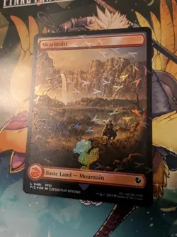 MTG Universe's Beyond Final Fantasy Mountain (Chocobo Track Foil) Full art land - Image 2