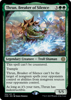 Thrun, Breaker of Silence (Promo Pack) [Phyrexia: All Will Be One Promos] Foil - Image 1