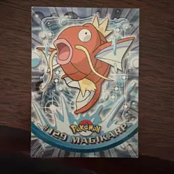 Topps Pokemon Magikarp 129 Series 3 Blue Logo Non Holo TV Animation Edition - Image 1