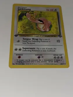 Pokemon TCG Lickitung Jungle 38/64 Regular 1st Edition Uncommon - Image 3