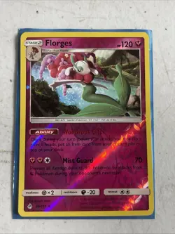 Florges Reverse Holo Rare Sun & Moon Forbidden Light 86/131 - Image 1