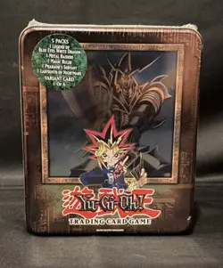 2003 Yugioh Collector Tin, Yugi/Buster Blader, MINT!, Fact Sealed &Case Fresh B1 - Image 1