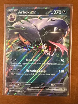 Arbok ex 024/165 Scarlet & Violet 151 Double Rare Holo Pokemon TCG Card NM - Image 1