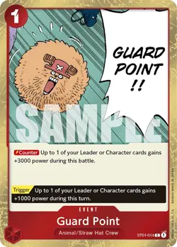 Guard Point ST01-014 English Common PRB01 One Piece Card Game - Image 1