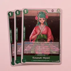 OP12-028 Kouzuki Hiyori (R) Legacy of the Master One Piece CCG (x3 Cards) - Image 1