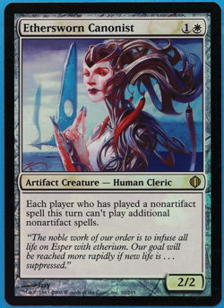 Ethersworn Canonist FOIL Shards of Alara NM Artifact Rare CARD (507952) ABUGames - Image 1