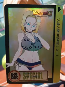Dragon Ball Z Android 18 Sexy Waifu Goddess Hentai Doujin Anime Card - Image 1