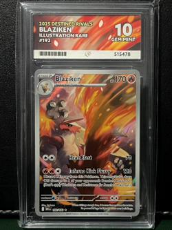 ACE 10 Blaziken 192 Illustration Rare 2025 Destined Rivals Pokemon Card - Image 1