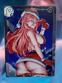 Power Chainsaw Man Christmas Special Waifu Doujin Goddess Hentai Metal Card - Image 1