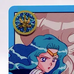 Sailor Neptune 1995 Vintage Card Foil Stamped TCG #249 Sailor Moon S Bandai F/S - Image 2