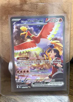 Pokemon TCG Ethans Ho-Oh EX Card 230/182 Sir Destined Rivals - Image 1