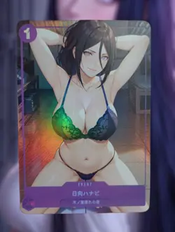 Hanabi Hyuga Naruto Sexy Hot Bikini Girl Anime Lewd Waifu Doujin Goddess Card - Image 1