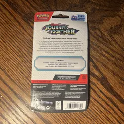 Pokemon TCG Journey Together Scraggy Booster Checklane Blister Pack Sealed Card - Image 2