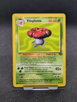 Vileplume 31/64 Non Holo Jungle Set Rare Pokemon Card WOTC LP-NM - Image 1