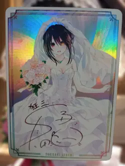 Date A Live Kurumi Tokisaki Wedding Dress Anime Waifu Sexy Goddess Doujin Card - Image 1
