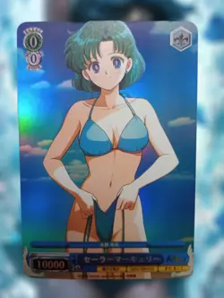 Sailor Moon Sailor Mercury Hentai Bikini Sexy Goddess Waifu Anime Doujin Card - Image 1