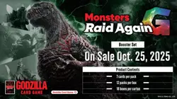 Godzilla Card Game - G: Monsters Raid Again (BP02) - Booster Box (12x Packs) - Image 3